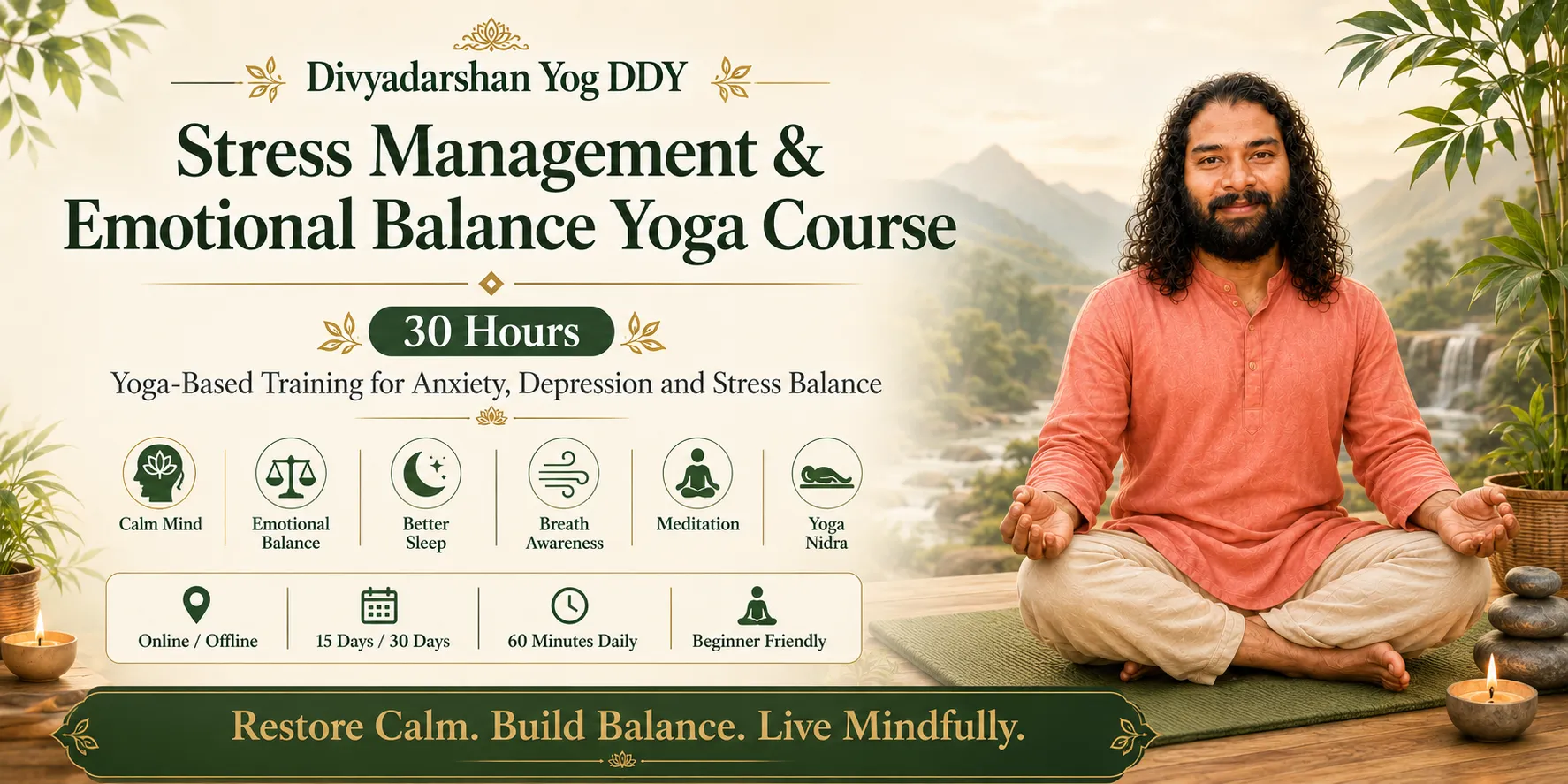 Stress Management & Emotional Balance Yoga Course — 30 Hours