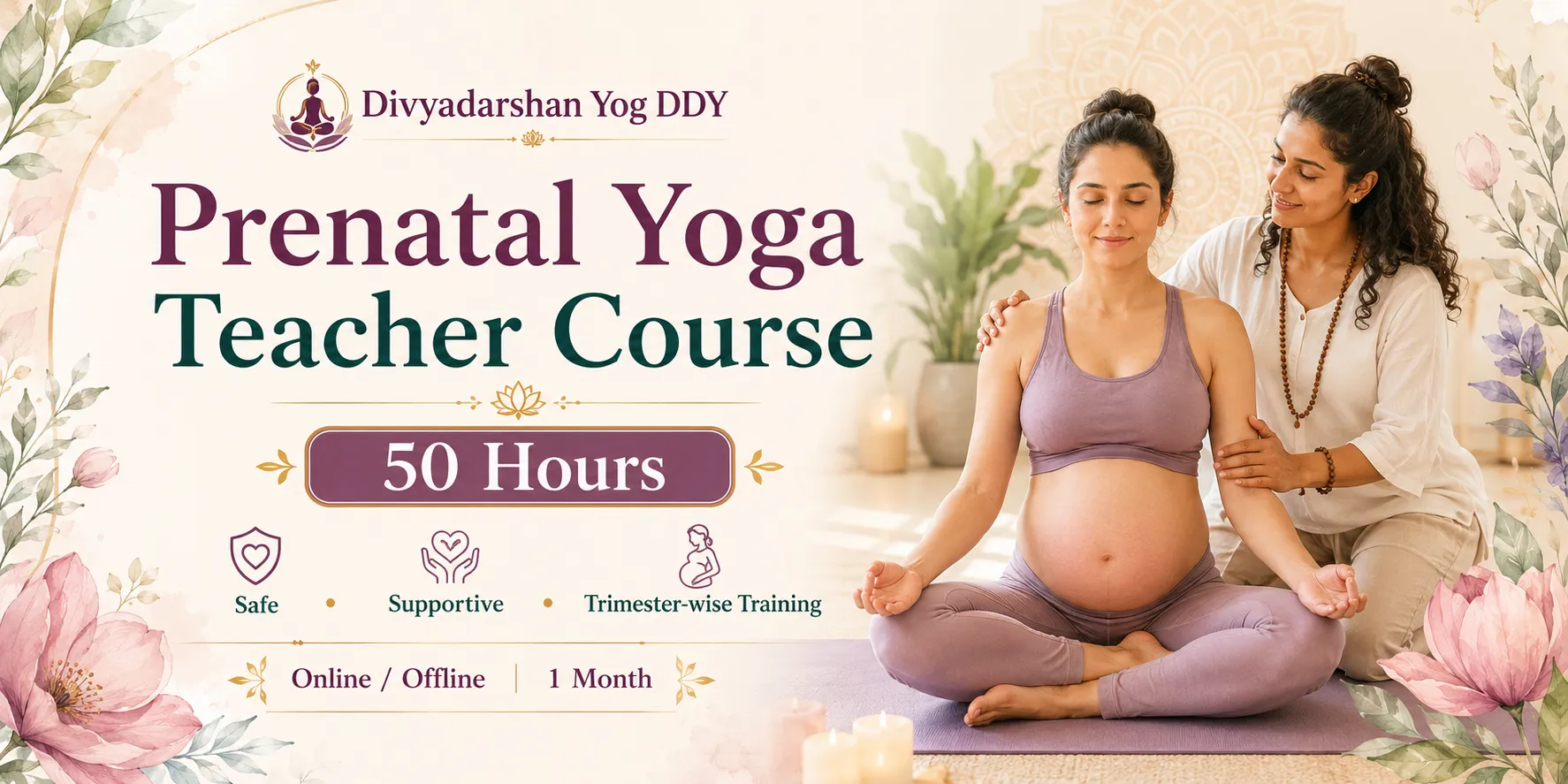 Prenatal Yoga Teacher Course — 50 Hours