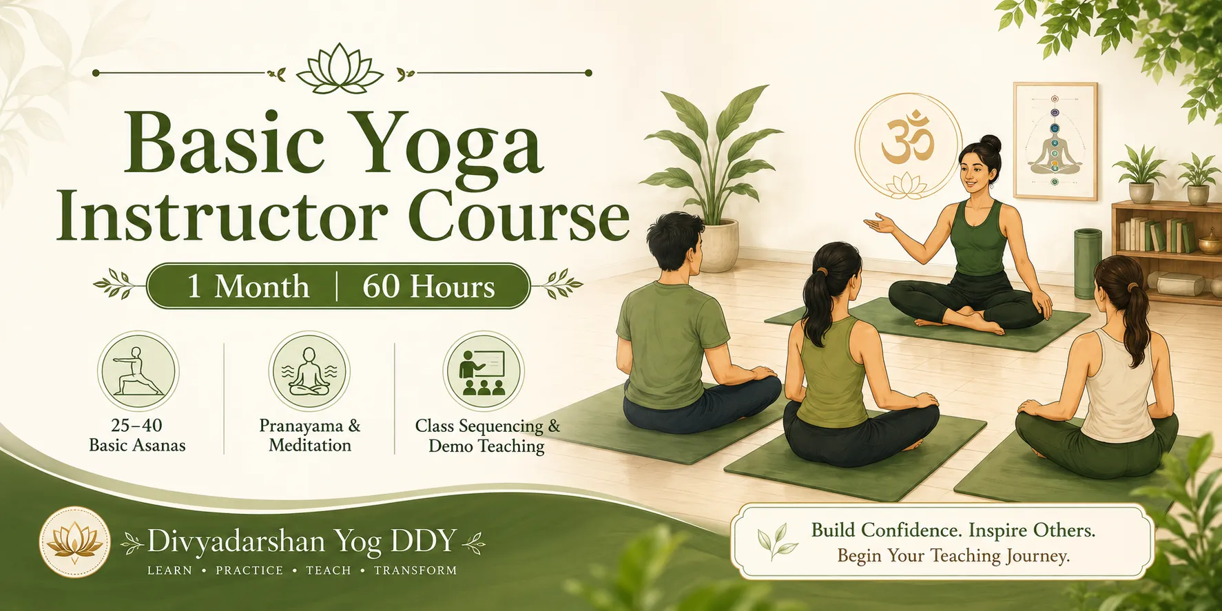 Basic Yoga Instructor Course — 60 Hours