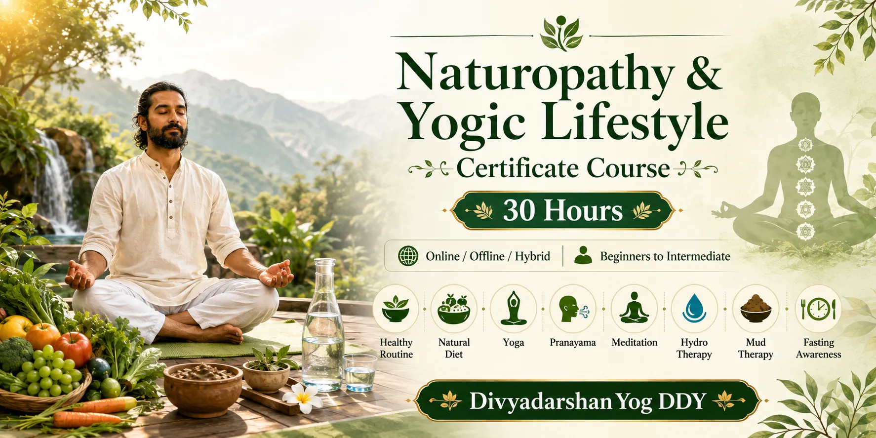 Naturopathy & Yogic Lifestyle Certificate Course — 30 Hours