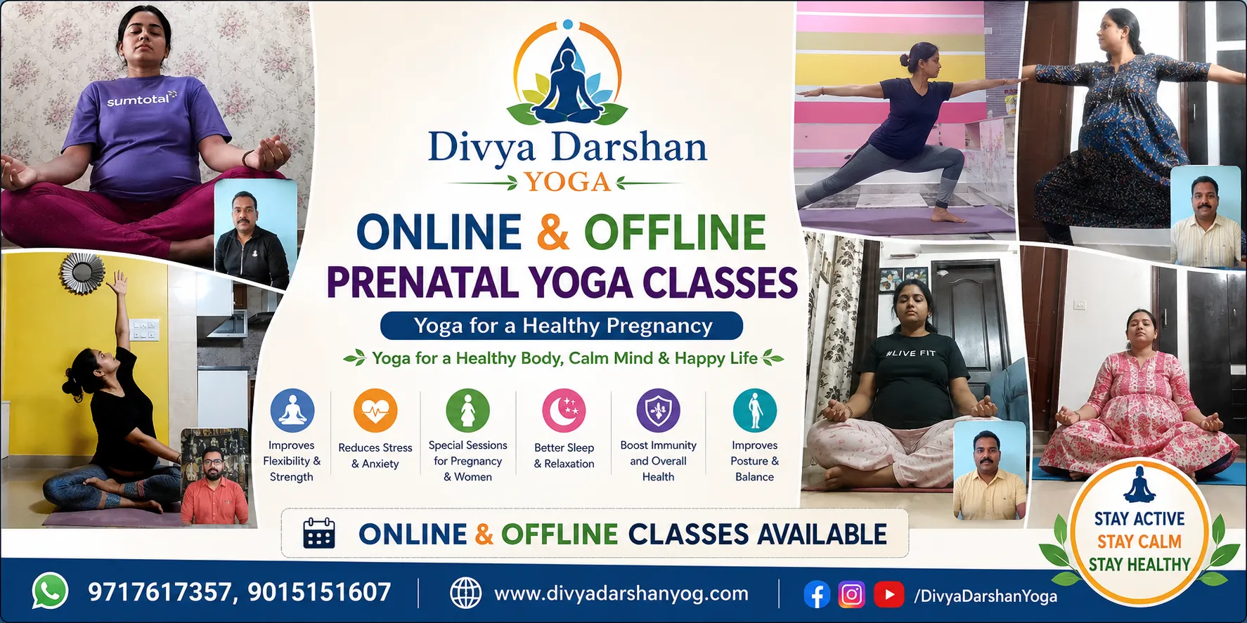 Online & Offline Prenatal Yoga Classes